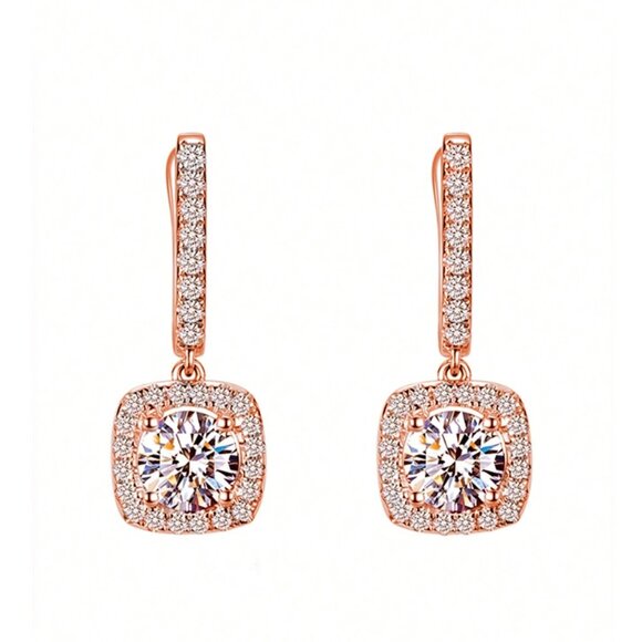 “Jolie” Gold (or) Rose Gold 18K Luxe Earrings - Picture 3 of 3